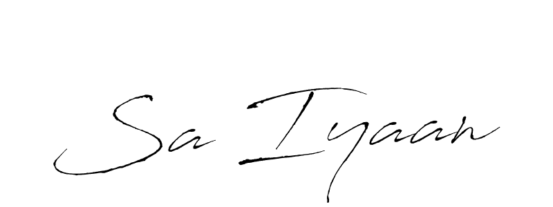 Design your own signature with our free online signature maker. With this signature software, you can create a handwritten (Antro_Vectra) signature for name Sa Iyaan. Sa Iyaan signature style 6 images and pictures png