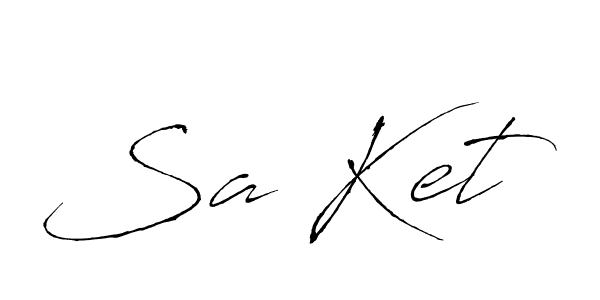 You should practise on your own different ways (Antro_Vectra) to write your name (Sa Ket) in signature. don't let someone else do it for you. Sa Ket signature style 6 images and pictures png