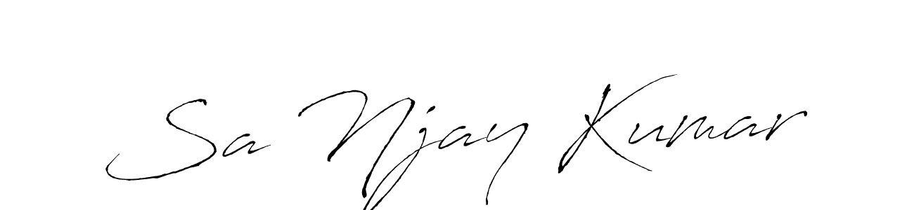 How to make Sa Njay Kumar signature? Antro_Vectra is a professional autograph style. Create handwritten signature for Sa Njay Kumar name. Sa Njay Kumar signature style 6 images and pictures png