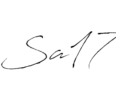 Antro_Vectra is a professional signature style that is perfect for those who want to add a touch of class to their signature. It is also a great choice for those who want to make their signature more unique. Get Sa17 name to fancy signature for free. Sa17 signature style 6 images and pictures png