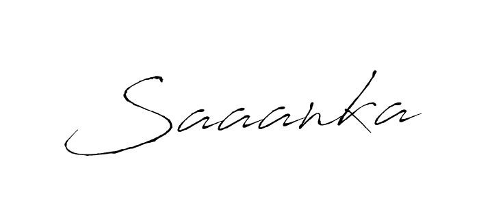 How to make Saaanka signature? Antro_Vectra is a professional autograph style. Create handwritten signature for Saaanka name. Saaanka signature style 6 images and pictures png