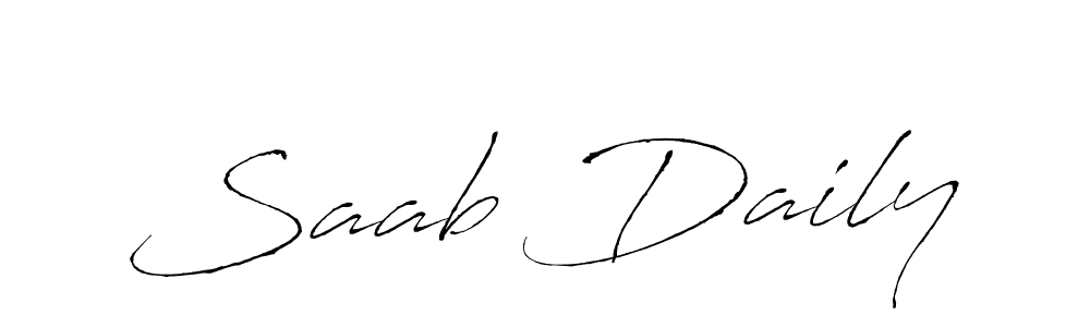 Use a signature maker to create a handwritten signature online. With this signature software, you can design (Antro_Vectra) your own signature for name Saab Daily. Saab Daily signature style 6 images and pictures png