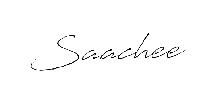 Design your own signature with our free online signature maker. With this signature software, you can create a handwritten (Antro_Vectra) signature for name Saachee. Saachee signature style 6 images and pictures png