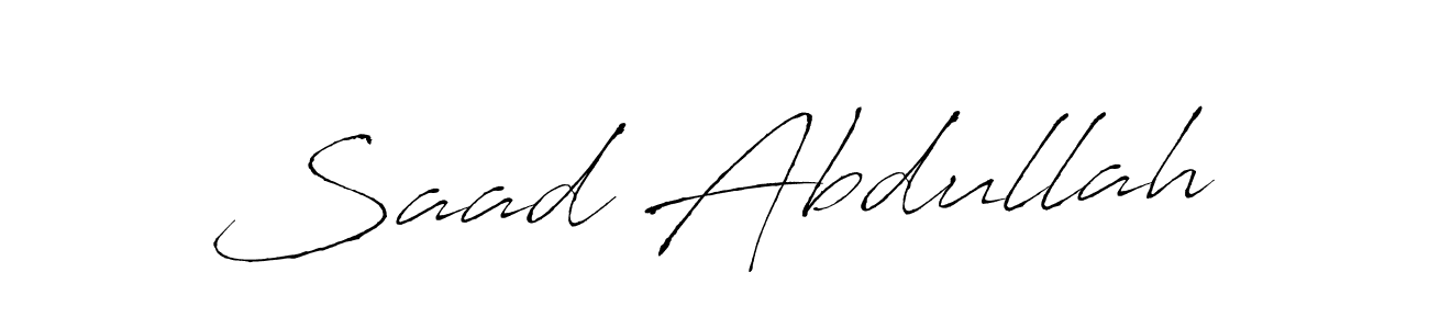 Make a short Saad Abdullah signature style. Manage your documents anywhere anytime using Antro_Vectra. Create and add eSignatures, submit forms, share and send files easily. Saad Abdullah signature style 6 images and pictures png