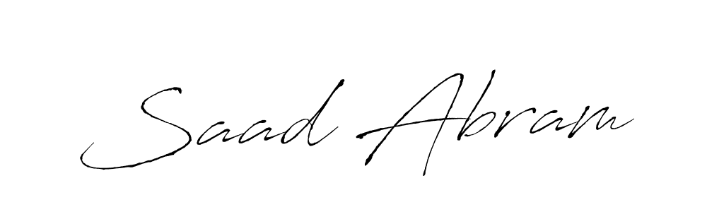 Once you've used our free online signature maker to create your best signature Antro_Vectra style, it's time to enjoy all of the benefits that Saad Abram name signing documents. Saad Abram signature style 6 images and pictures png