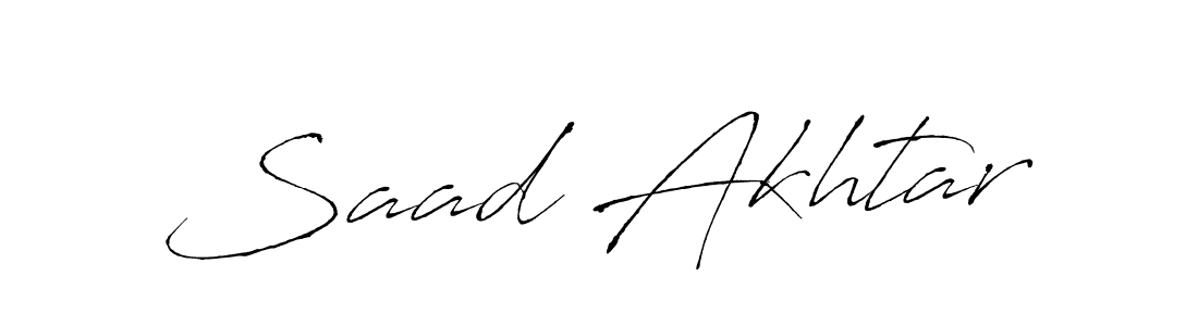 It looks lik you need a new signature style for name Saad Akhtar. Design unique handwritten (Antro_Vectra) signature with our free signature maker in just a few clicks. Saad Akhtar signature style 6 images and pictures png