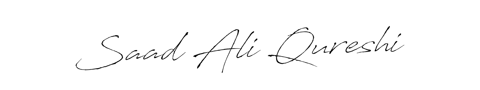 How to make Saad Ali Qureshi signature? Antro_Vectra is a professional autograph style. Create handwritten signature for Saad Ali Qureshi name. Saad Ali Qureshi signature style 6 images and pictures png