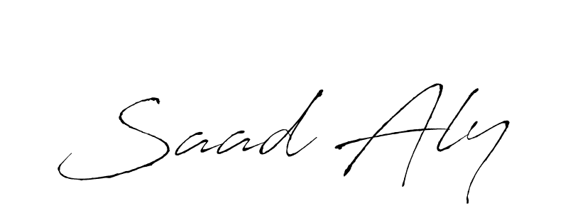 Make a beautiful signature design for name Saad Aly. Use this online signature maker to create a handwritten signature for free. Saad Aly signature style 6 images and pictures png