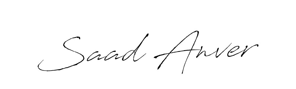 Also You can easily find your signature by using the search form. We will create Saad Anver name handwritten signature images for you free of cost using Antro_Vectra sign style. Saad Anver signature style 6 images and pictures png