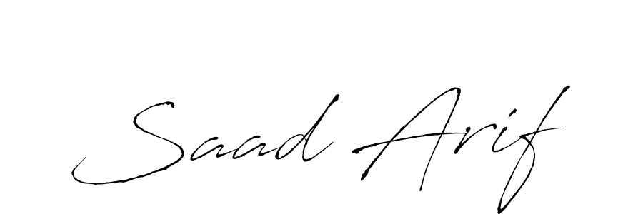 Create a beautiful signature design for name Saad Arif. With this signature (Antro_Vectra) fonts, you can make a handwritten signature for free. Saad Arif signature style 6 images and pictures png