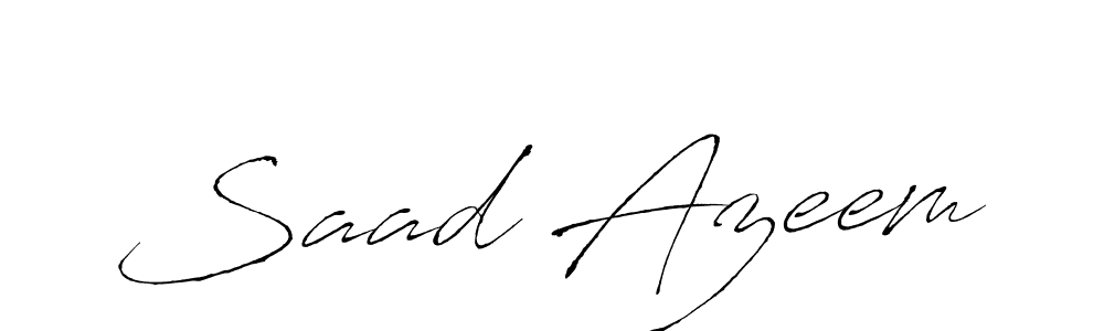 Make a beautiful signature design for name Saad Azeem. Use this online signature maker to create a handwritten signature for free. Saad Azeem signature style 6 images and pictures png