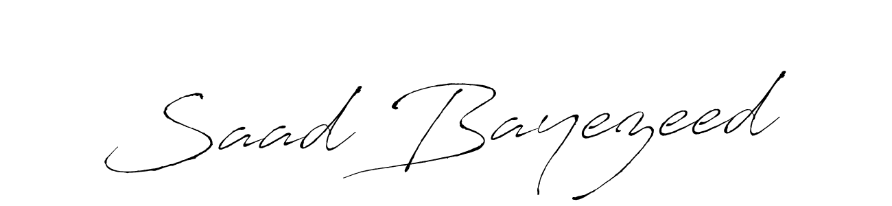 Create a beautiful signature design for name Saad Bayezeed. With this signature (Antro_Vectra) fonts, you can make a handwritten signature for free. Saad Bayezeed signature style 6 images and pictures png