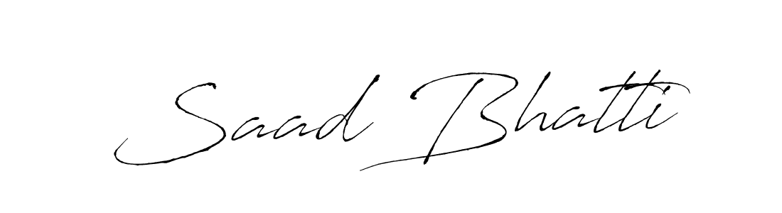 Saad Bhatti stylish signature style. Best Handwritten Sign (Antro_Vectra) for my name. Handwritten Signature Collection Ideas for my name Saad Bhatti. Saad Bhatti signature style 6 images and pictures png