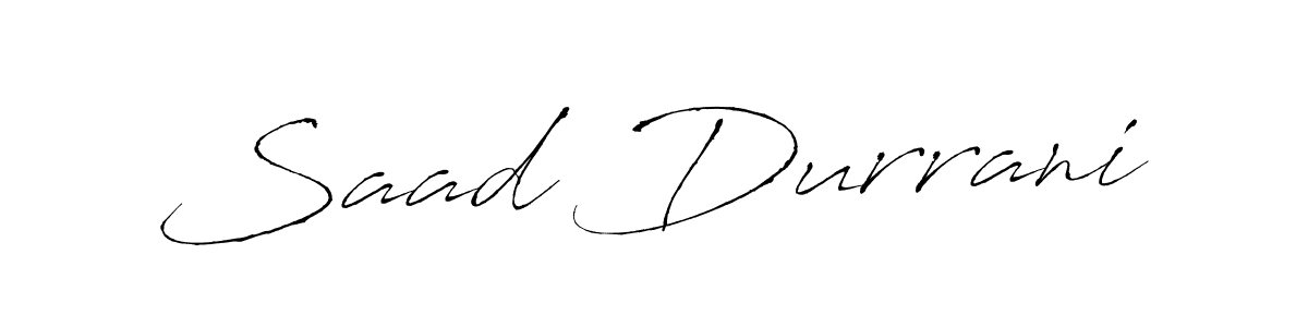 How to make Saad Durrani signature? Antro_Vectra is a professional autograph style. Create handwritten signature for Saad Durrani name. Saad Durrani signature style 6 images and pictures png