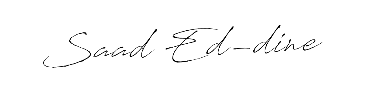 Also You can easily find your signature by using the search form. We will create Saad Ed-dine name handwritten signature images for you free of cost using Antro_Vectra sign style. Saad Ed-dine signature style 6 images and pictures png