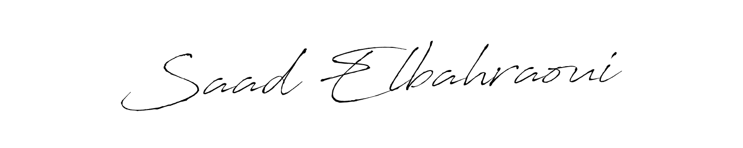 Saad Elbahraoui stylish signature style. Best Handwritten Sign (Antro_Vectra) for my name. Handwritten Signature Collection Ideas for my name Saad Elbahraoui. Saad Elbahraoui signature style 6 images and pictures png