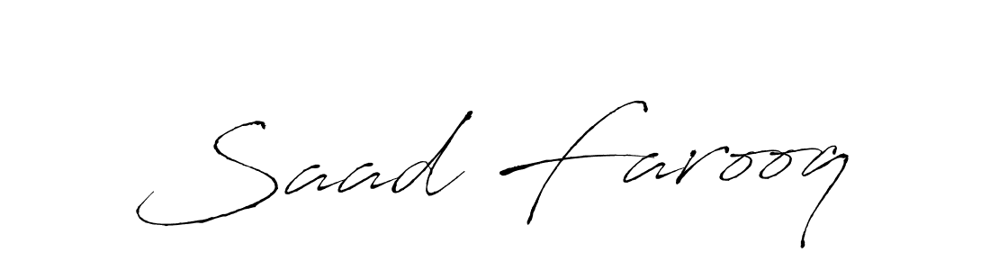 Antro_Vectra is a professional signature style that is perfect for those who want to add a touch of class to their signature. It is also a great choice for those who want to make their signature more unique. Get Saad Farooq name to fancy signature for free. Saad Farooq signature style 6 images and pictures png