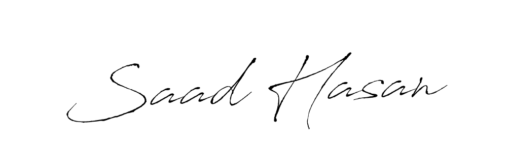 Saad Hasan stylish signature style. Best Handwritten Sign (Antro_Vectra) for my name. Handwritten Signature Collection Ideas for my name Saad Hasan. Saad Hasan signature style 6 images and pictures png