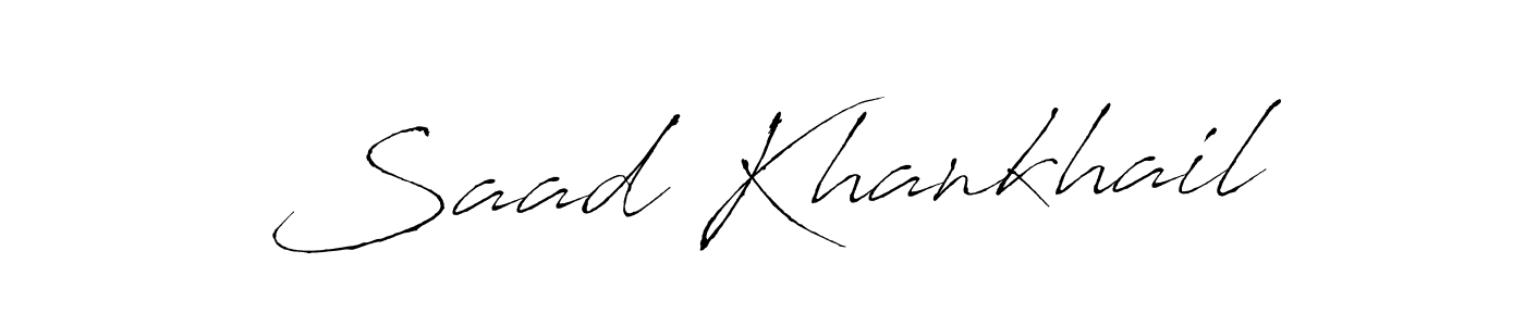 Similarly Antro_Vectra is the best handwritten signature design. Signature creator online .You can use it as an online autograph creator for name Saad Khankhail. Saad Khankhail signature style 6 images and pictures png