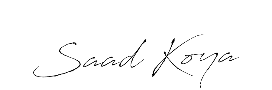 Similarly Antro_Vectra is the best handwritten signature design. Signature creator online .You can use it as an online autograph creator for name Saad Koya. Saad Koya signature style 6 images and pictures png