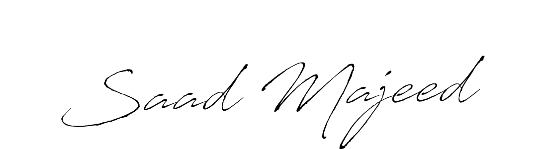 Saad Majeed stylish signature style. Best Handwritten Sign (Antro_Vectra) for my name. Handwritten Signature Collection Ideas for my name Saad Majeed. Saad Majeed signature style 6 images and pictures png