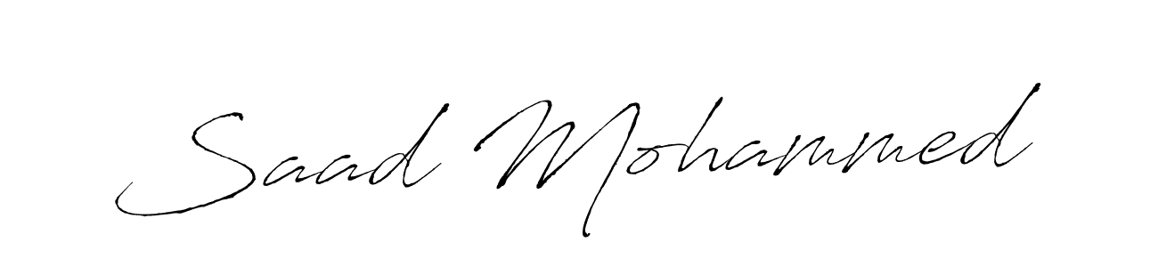 Design your own signature with our free online signature maker. With this signature software, you can create a handwritten (Antro_Vectra) signature for name Saad Mohammed. Saad Mohammed signature style 6 images and pictures png