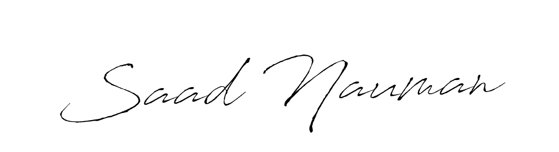 Use a signature maker to create a handwritten signature online. With this signature software, you can design (Antro_Vectra) your own signature for name Saad Nauman. Saad Nauman signature style 6 images and pictures png