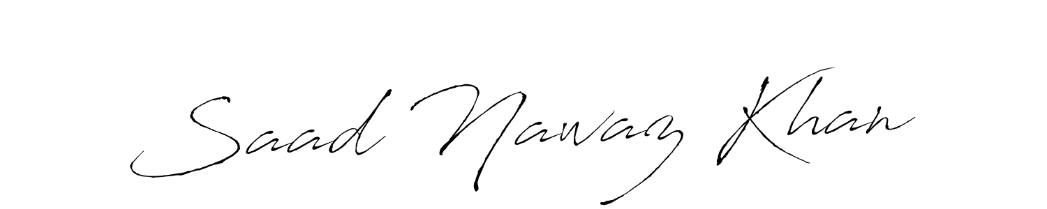 Make a short Saad Nawaz Khan signature style. Manage your documents anywhere anytime using Antro_Vectra. Create and add eSignatures, submit forms, share and send files easily. Saad Nawaz Khan signature style 6 images and pictures png