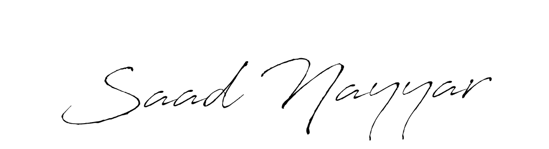 It looks lik you need a new signature style for name Saad Nayyar. Design unique handwritten (Antro_Vectra) signature with our free signature maker in just a few clicks. Saad Nayyar signature style 6 images and pictures png
