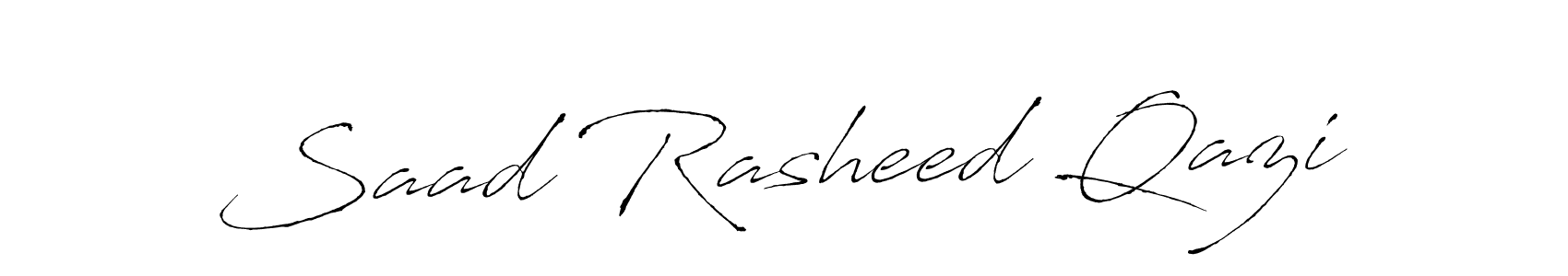 Make a beautiful signature design for name Saad Rasheed Qazi. Use this online signature maker to create a handwritten signature for free. Saad Rasheed Qazi signature style 6 images and pictures png