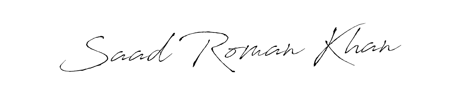 This is the best signature style for the Saad Roman Khan name. Also you like these signature font (Antro_Vectra). Mix name signature. Saad Roman Khan signature style 6 images and pictures png