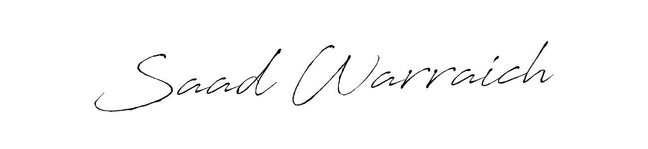 Make a beautiful signature design for name Saad Warraich. Use this online signature maker to create a handwritten signature for free. Saad Warraich signature style 6 images and pictures png