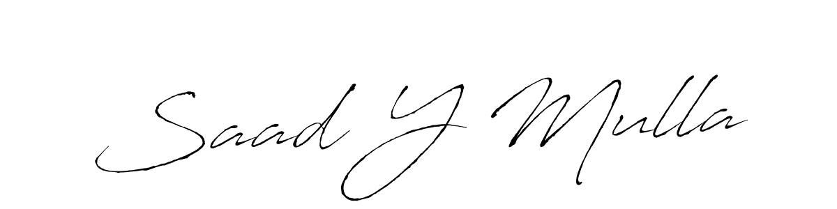 Make a beautiful signature design for name Saad Y Mulla. Use this online signature maker to create a handwritten signature for free. Saad Y Mulla signature style 6 images and pictures png