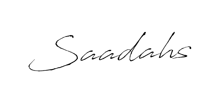 Also we have Saadahs name is the best signature style. Create professional handwritten signature collection using Antro_Vectra autograph style. Saadahs signature style 6 images and pictures png