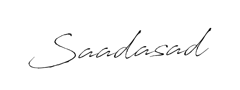 Design your own signature with our free online signature maker. With this signature software, you can create a handwritten (Antro_Vectra) signature for name Saadasad. Saadasad signature style 6 images and pictures png