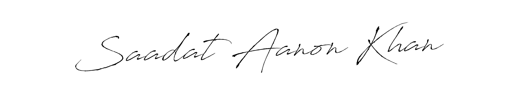 This is the best signature style for the Saadat Aanon Khan name. Also you like these signature font (Antro_Vectra). Mix name signature. Saadat Aanon Khan signature style 6 images and pictures png