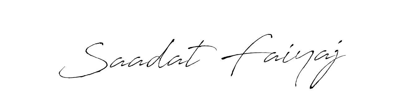Make a beautiful signature design for name Saadat Faiyaj. Use this online signature maker to create a handwritten signature for free. Saadat Faiyaj signature style 6 images and pictures png