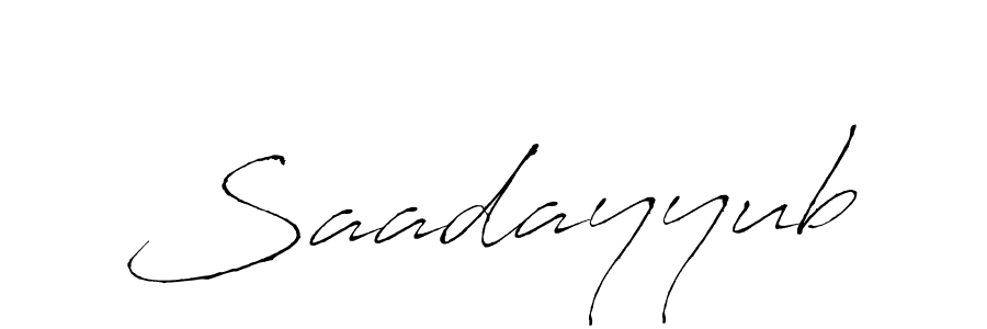 Also we have Saadayyub name is the best signature style. Create professional handwritten signature collection using Antro_Vectra autograph style. Saadayyub signature style 6 images and pictures png