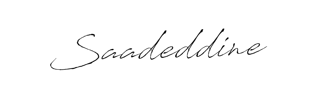 Design your own signature with our free online signature maker. With this signature software, you can create a handwritten (Antro_Vectra) signature for name Saadeddine. Saadeddine signature style 6 images and pictures png