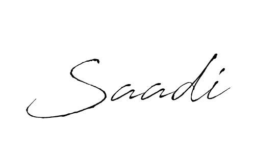 Create a beautiful signature design for name Saadi. With this signature (Antro_Vectra) fonts, you can make a handwritten signature for free. Saadi signature style 6 images and pictures png