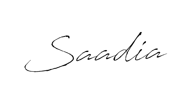 How to make Saadia signature? Antro_Vectra is a professional autograph style. Create handwritten signature for Saadia name. Saadia signature style 6 images and pictures png