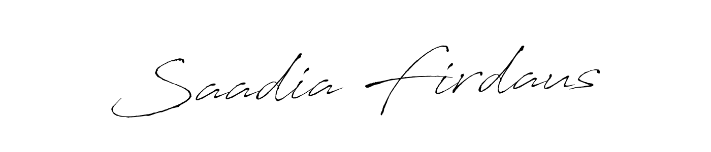 Antro_Vectra is a professional signature style that is perfect for those who want to add a touch of class to their signature. It is also a great choice for those who want to make their signature more unique. Get Saadia Firdaus name to fancy signature for free. Saadia Firdaus signature style 6 images and pictures png