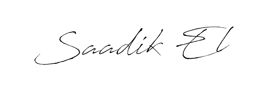 You should practise on your own different ways (Antro_Vectra) to write your name (Saadik El) in signature. don't let someone else do it for you. Saadik El signature style 6 images and pictures png