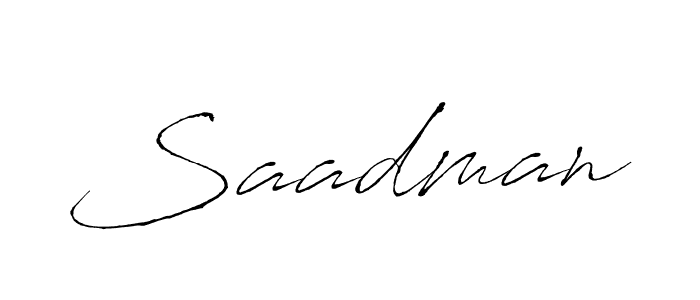 How to make Saadman name signature. Use Antro_Vectra style for creating short signs online. This is the latest handwritten sign. Saadman signature style 6 images and pictures png
