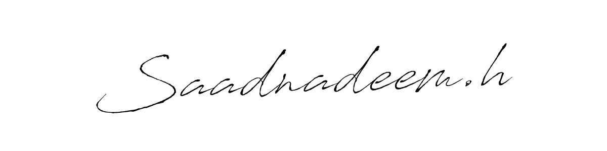 How to Draw Saadnadeem.h signature style? Antro_Vectra is a latest design signature styles for name Saadnadeem.h. Saadnadeem.h signature style 6 images and pictures png