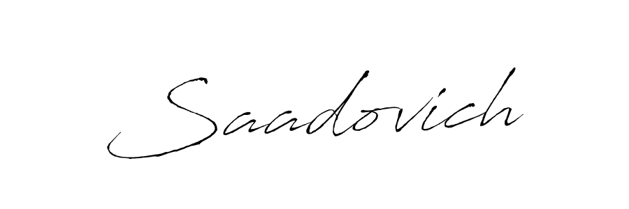 How to make Saadovich signature? Antro_Vectra is a professional autograph style. Create handwritten signature for Saadovich name. Saadovich signature style 6 images and pictures png