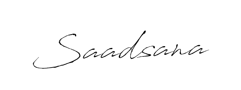 Use a signature maker to create a handwritten signature online. With this signature software, you can design (Antro_Vectra) your own signature for name Saadsana. Saadsana signature style 6 images and pictures png