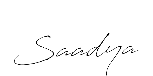 How to make Saadya name signature. Use Antro_Vectra style for creating short signs online. This is the latest handwritten sign. Saadya signature style 6 images and pictures png