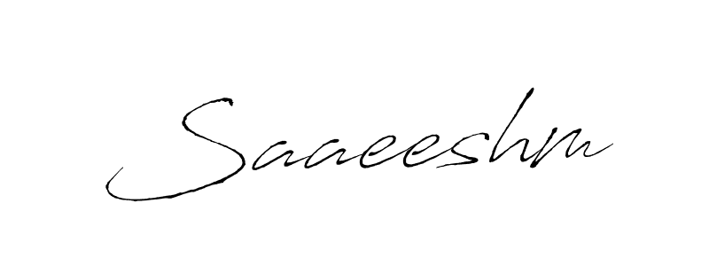 How to make Saaeeshm signature? Antro_Vectra is a professional autograph style. Create handwritten signature for Saaeeshm name. Saaeeshm signature style 6 images and pictures png
