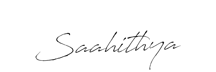 How to make Saahithya signature? Antro_Vectra is a professional autograph style. Create handwritten signature for Saahithya name. Saahithya signature style 6 images and pictures png
